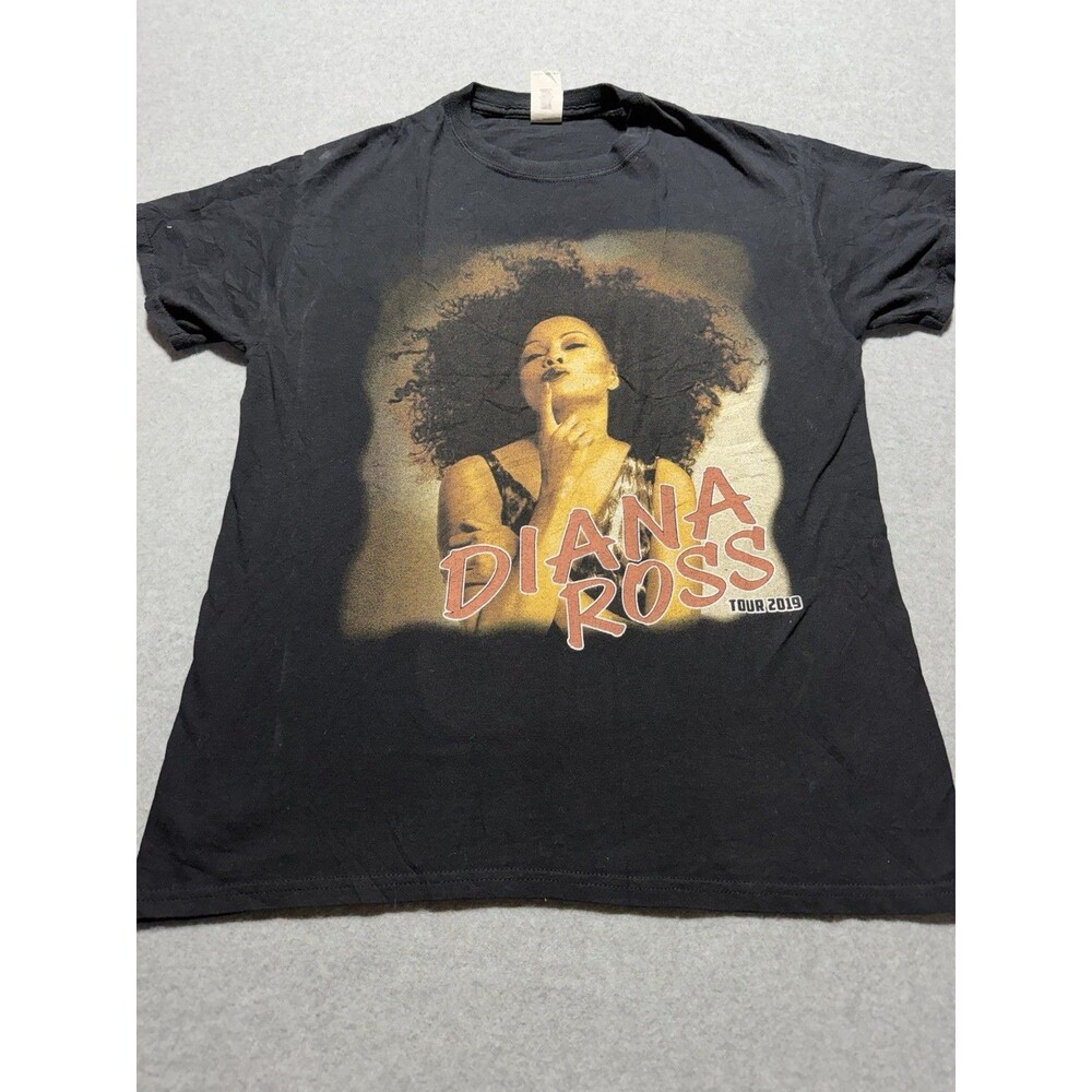 Diana Ross Diva 2019 Tour Shirt Black Size M Music Tour Merch 60s 70s Motown